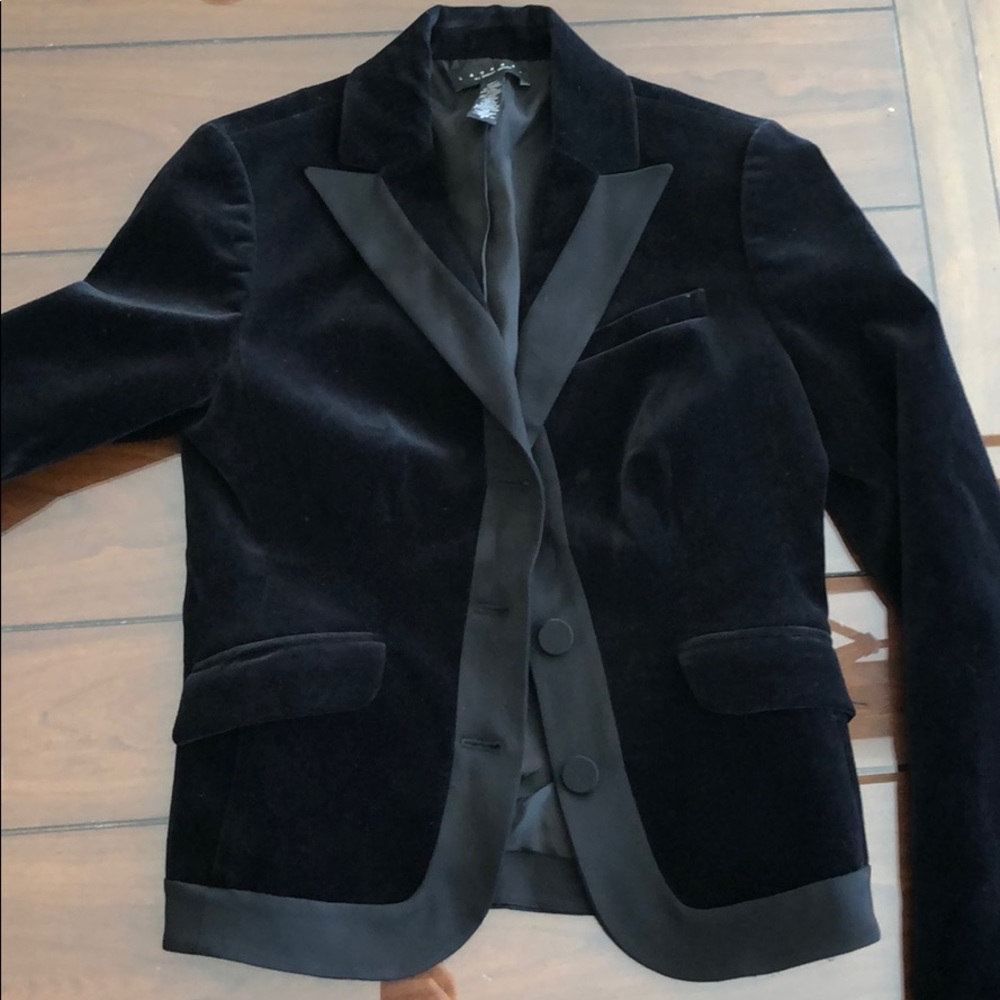Laundry by Shelli Segal blazer in black velvet